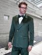 Statement Men's Outlet 2 Piece Velvet Fashion Suit - Solid Color