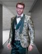 Statement Men's 3 Piece Modern Fit Tuxedo - Tone on Tone