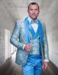 Statement Men's 3 Piece Modern Fit Tuxedo - Tone on Tone