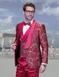 Statement Men's 3 Piece Fashion Tuxedo - Paisley Pattern