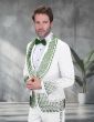 White/Green Tuxedo Mens Formal Wear Tuxedos for Men