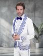 White/Royal Tuxedo Mens Formal Wear Tuxedos for Men
