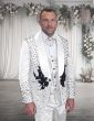 Statement Men's 3 Piece Modern Fit Tuxedo - Ornate Rhinestone 