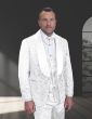 Statement Men's 3 Piece Modern Fit Tuxedo - Ornate Rhinestone 