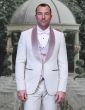 Statement Men's 3 Piece Fashion Tuxedo - Velvet Accents