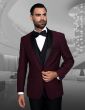 Statement Men's 3 Piece Wool Tuxedo - Stylish Accents