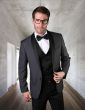 Statement Men's 3 Piece Wool Tuxedo - Stylish Accents