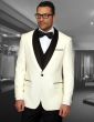 Statement Men's 3 Piece Wool Tuxedo - Stylish Accents