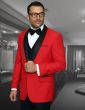 Statement Men's 3 Piece Wool Tuxedo - Stylish Accents