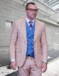 Statement Men's Outlet 100% Wool 3 Piece Suit - Plaid Pattern