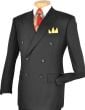 Vinci Men's 2 Piece Double Breasted Suit - Adjustable Waistband 