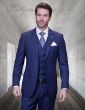 Statement Men's 3 Piece 100% Wool Fashion Suit - Classic Plaid