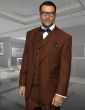 Statement Men's 100% Wool Suit - Unique Double Breasted Vest