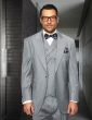 Statement Men's 100% Wool Suit - Unique Double Breasted Vest