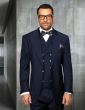 Statement Men's 100% Wool Suit - Unique Double Breasted Vest