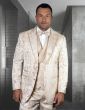 Statement Men's 3 Piece Wool Tuxedo - Floral Accents