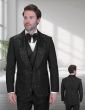 Statement Men's 3 Piece Modern Fit Tuxedo - Rhinestone Accents