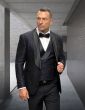 Statement Men's 3 Piece Modern Fit Tuxedo - Textured Jacket and Vest