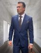 Statement Men's 2 Piece 100% Wool Fashion Suit - Wide Peak Lapel