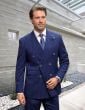 Statement Men's Outlet 2 Piece 100% Wool Fashion Suit - Pinstripe