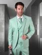 Statement Men's 3 Piece 100% Wool Fashion Suit - Soft Textured Solid