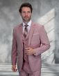 Statement Men's 3 Piece 100% Wool Fashion Suit - Sharkskin
