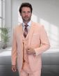 Statement Men's 3 Piece 100% Wool Fashion Suit - Sharkskin