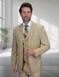 Statement Men's 3 Piece 100% Wool Fashion Suit - Sharkskin