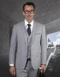 Statement Men's 3 Piece 100% Wool Executive Suit - Slim Fit
