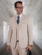 Statement Men's 3 Piece 100% Wool Executive Suit - Slim Fit
