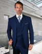 Statement Men's 3 Piece 100% Wool Suit - Solid Color