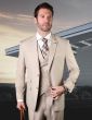 Statement Men's Outlet 3 Piece 100% Wool Suit - Solid Color 