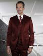 Statement Men's 3 Piece Unique Fashion Suit - Sharkskin