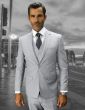Statement Men's 3 Piece Wool Blend Outlet Suit - Solid Colors