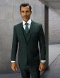 Statement Men's 3 Piece Wool Blend Outlet Suit - Solid Colors