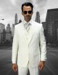 Statement Men's 3 Piece Wool Blend Outlet Suit - Solid Colors