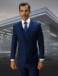 Statement Men's 3 Piece Wool Blend Outlet Suit - Solid Colors
