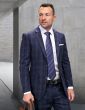 Statement Men's 2 Piece Big and Tall 100% Wool Fashion Suit - Bold Plaid