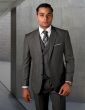 Statement Men's 3 Piece Unique Fashion Suit - Textured Vest
