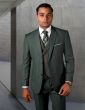Statement Men's Outlet 3 Piece Unique Fashion Suit - Textured Vest