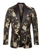 Empire Men's Luxurious Sport Coat - Detailed Floral Pattern