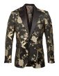 Empire Men's Outlet Luxurious Sport Coat - Detailed Floral Pattern