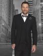 Statement Men's 3 Piece Wool Outlet Suit - Elegant Solid