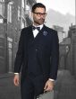 Statement Men's 3 Piece Wool Outlet Suit - Elegant Solid