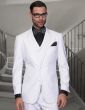 Statement Men's 3 Piece Wool Outlet Suit - Elegant Solid