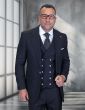 Black Big and Tall Suits for Gents Mens Formal Wear Peak Lapel Suit Jacket