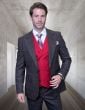 Statement Men's 100% Wool 3 Piece Suit - Vibrant Vest