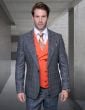 Statement Men's 100% Wool 3 Piece Suit - Vibrant Vest