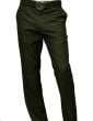 Olive Mens Pleated Pants