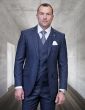 Statement Men's 3 Piece 100% Wool Modern Fit Suit - Fashion Plaid